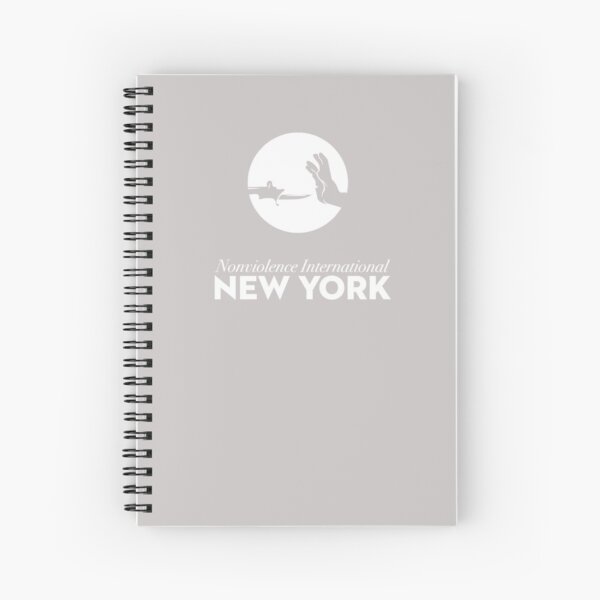 NVINY Logo White Spiral Notebook