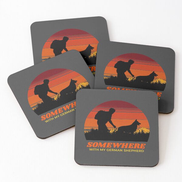 Item preview, Somewhere With My German Shepherd Men's Adventurous Outdoor Gift  designed and sold by Guarddogdrive.