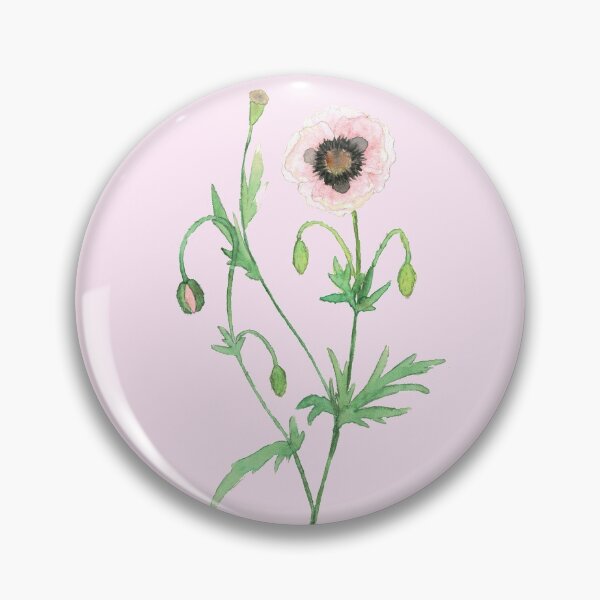 Item preview, Pink Poppy Watercolor Sketch designed and sold by Danica Templeton.