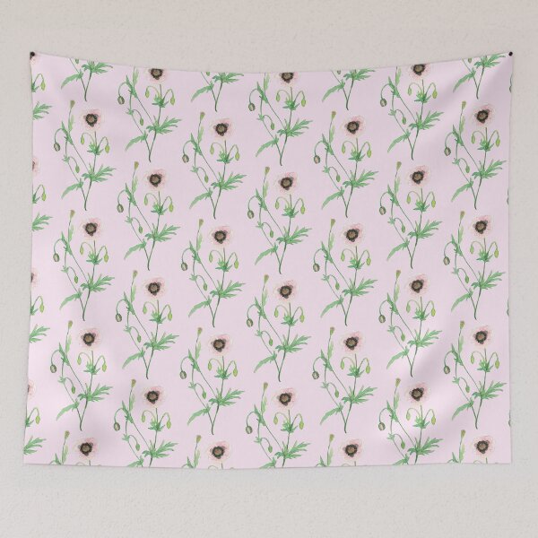 Item preview, Pink Poppy Watercolor Sketch designed and sold by Danica Templeton.