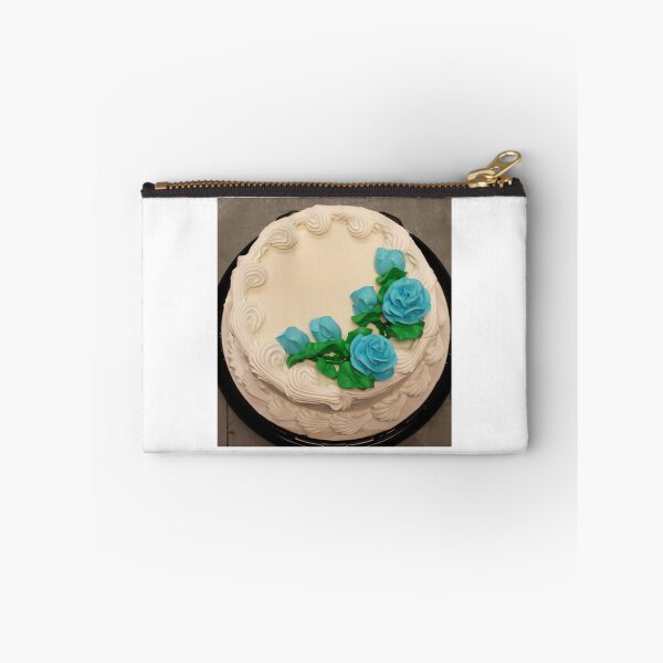 Item preview, White Cake With Blue Roses designed and sold by gailmariekern.