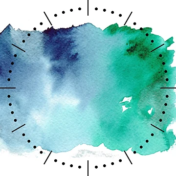 Artwork thumbnail, clock blue by Raphael-art