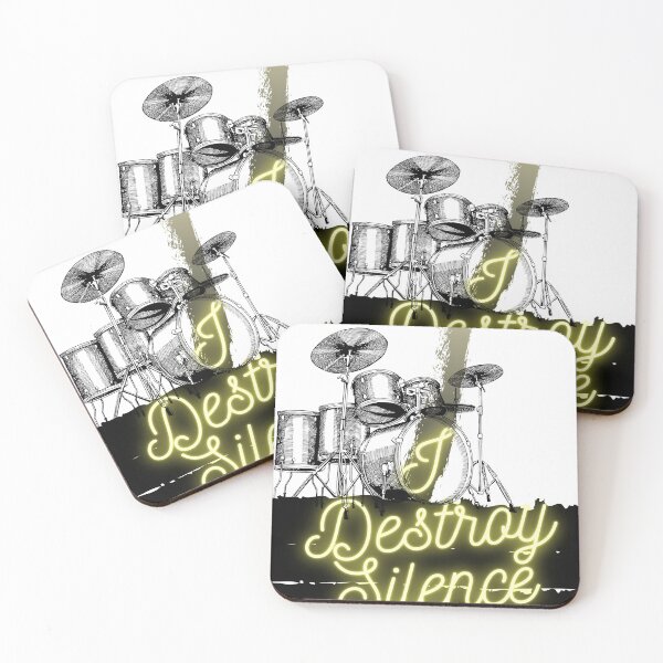 Item preview, I Destroy Silence Drummer Classic T-Shirt Drum designed and sold by harry mac.