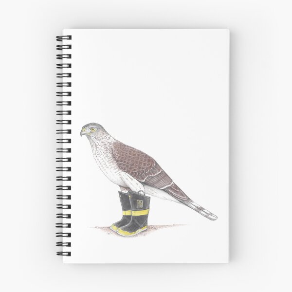 Item preview, Cooper's Hawk in Firefighter Boots designed and sold by JimsBirds.