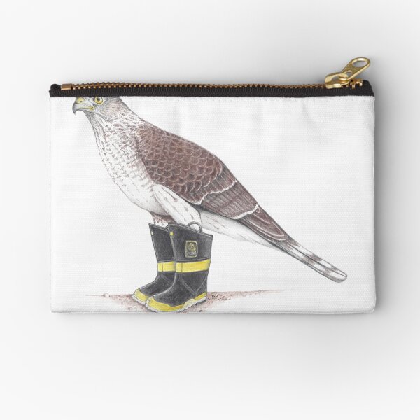 Item preview, Cooper's Hawk in Firefighter Boots designed and sold by JimsBirds.