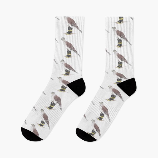 Item preview, Cooper's Hawk in Firefighter Boots designed and sold by JimsBirds.