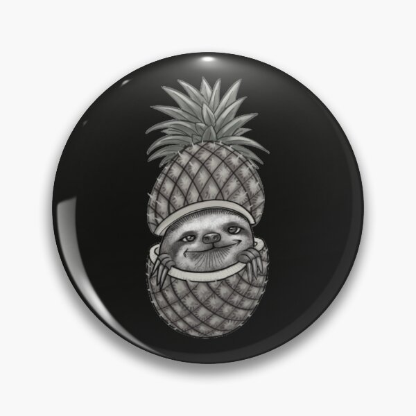 Aperçu de l'œuvre Paresseux à l'ananas créée et vendue par MinimalSketches.