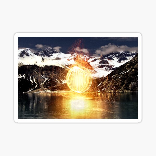 Elements Collide II Sticker