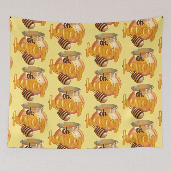 Item preview, Oh, Honey(Jar)! On Yellow designed and sold by PawsitiveMum.