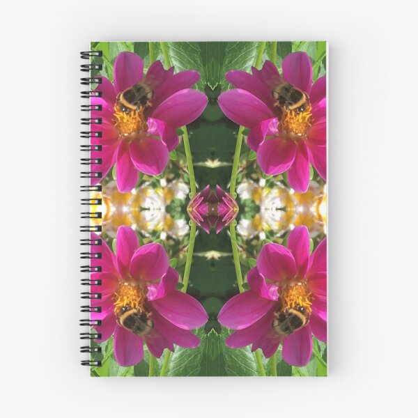Item preview, Divine Botanical: Bumblebees Zinging through the Cerise Zinnias designed and sold by RoseAromas.