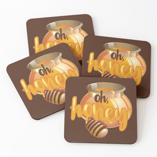 Item preview, Oh, Honey(Jar)! On Brown designed and sold by PawsitiveMum.