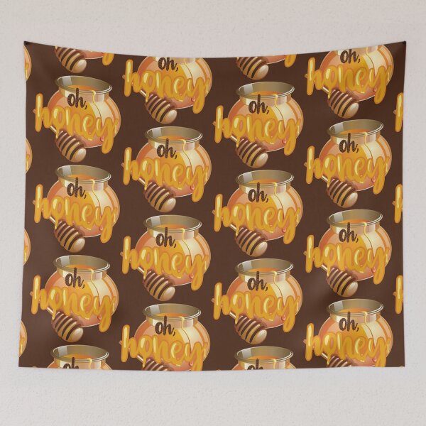 Item preview, Oh, Honey(Jar)! On Brown designed and sold by PawsitiveMum.