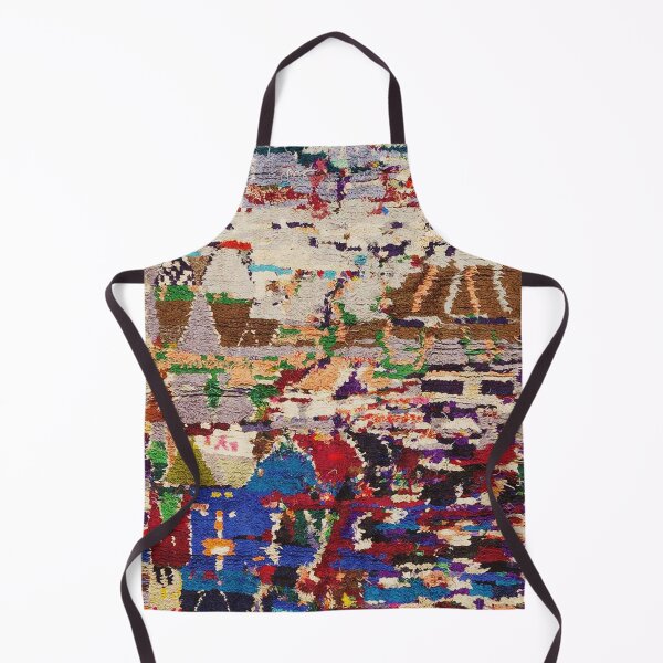 Item preview, Houses & Fields Moroccan Abstract Landscape Rug Print designed and sold by Vicky Brago-Mitchell®.