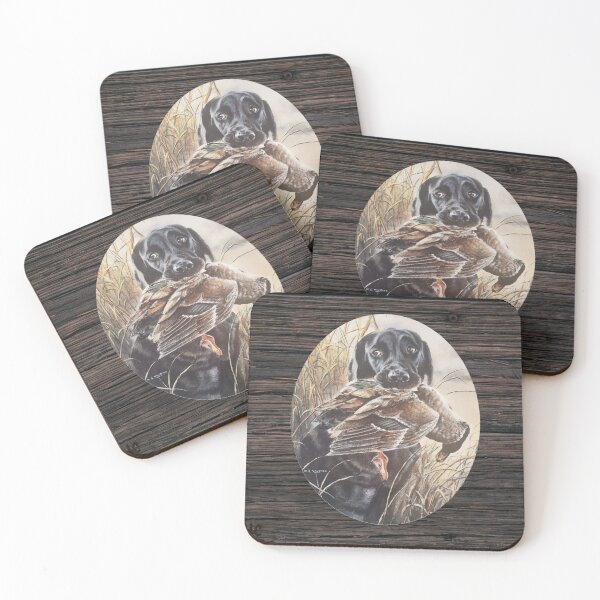 Item preview, Black Lab With Duck Art For Great Decor designed and sold by LifeCrush.