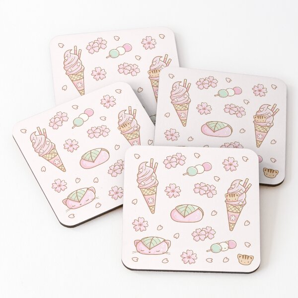 Item preview, Cute Sakura Sweets Pattern designed and sold by LuYukari.