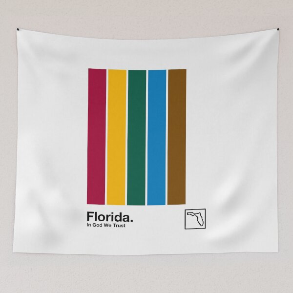 Item preview, Florida // Original Minimalist Artwork Poster Design designed and sold by AestheticNow.