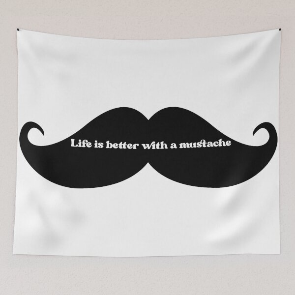 Item preview, Life is better with a mustache designed and sold by StickersbyVW.