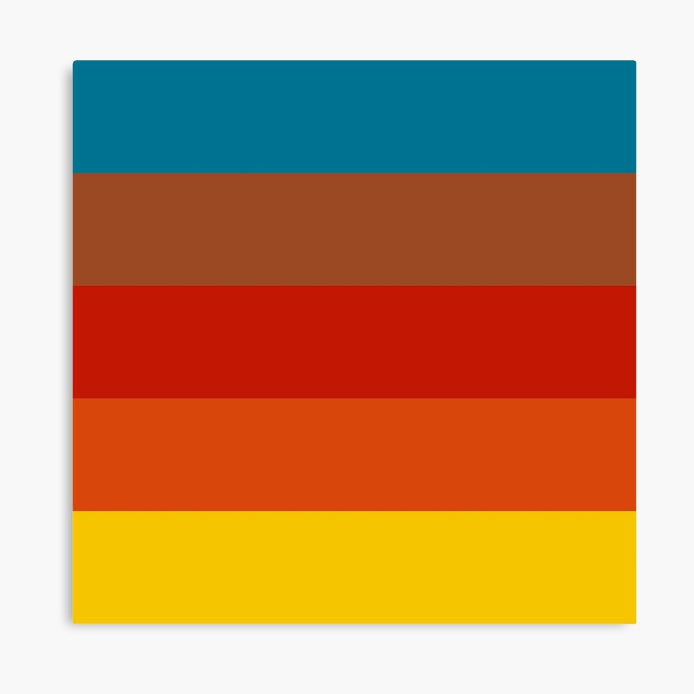 70s Color Palette - blue, brown, red, orange, yellow vibrant color scheme  Cap for Sale by TalBright