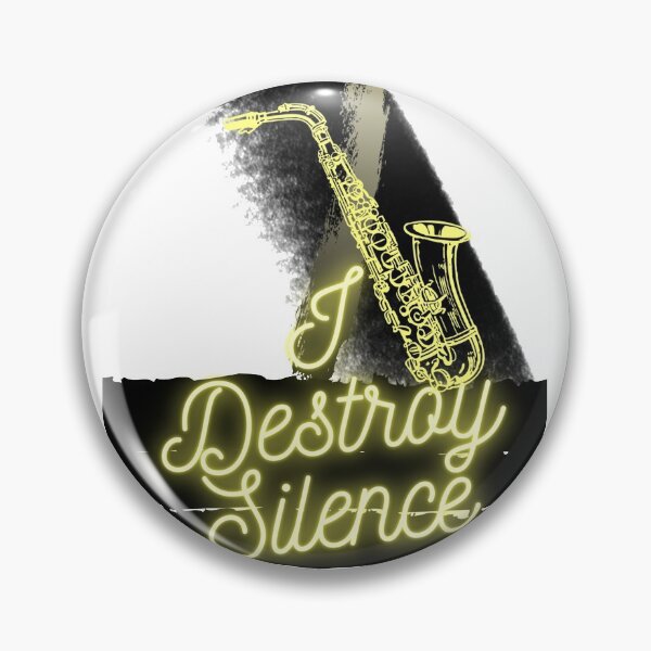 Item preview, I Destroy Silence Saxophone Classic T-Shirt Drum Sax designed and sold by harry mac.