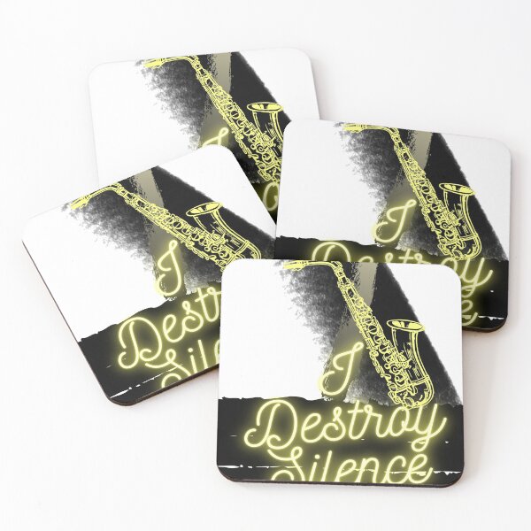 Item preview, I Destroy Silence Saxophone Classic T-Shirt Drum Sax designed and sold by harry mac.