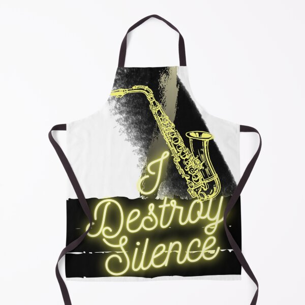 Item preview, I Destroy Silence Saxophone Classic T-Shirt Drum Sax designed and sold by harry mac.