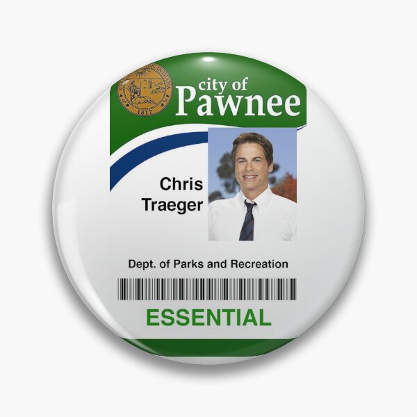 Item preview, Chris Traeger ID Card designed and sold by PaulyH.
