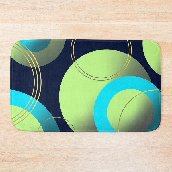 Item preview, Blue and green modern aesthetic retro pattern  designed and sold by Blacklinesw9.