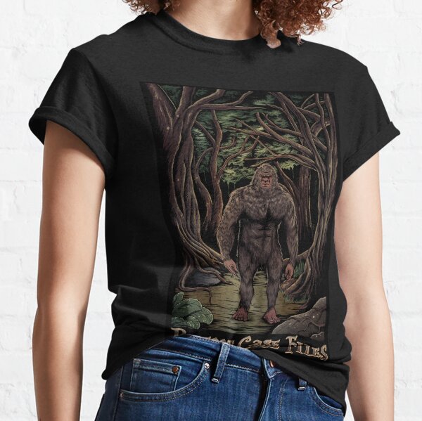 Bigfoot Encounter On Forest Trail Classic T-Shirt