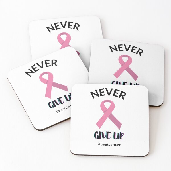 Item preview, Never Give Up Beat Cancer, Cancer Awareness Graphic Design designed and sold by adriana-holmes.