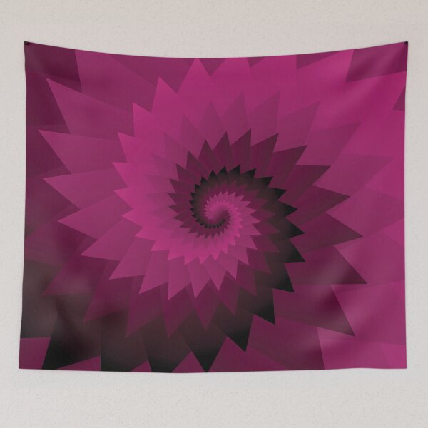 Item preview, Be kind pink gradient spiral pattern designed and sold by myseptember18th.