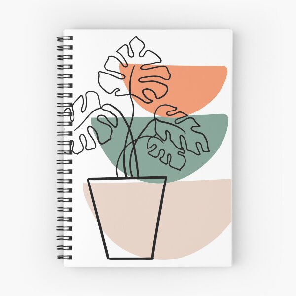 Item preview, Boho Aesthetic Monstera Plant - Coral, Beige, Sage - fondo blanco designed and sold by DesignLabMedia.