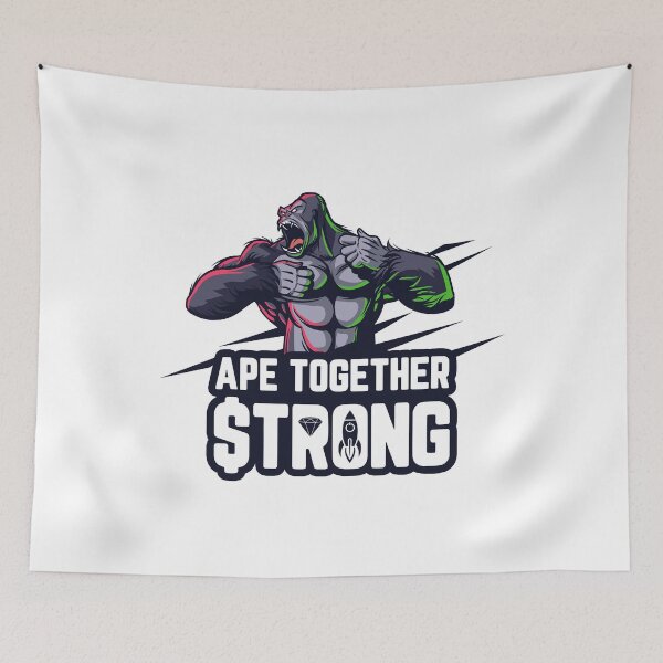 Item preview, Ape Together Strong - GME Meme designed and sold by BeerBro-Designs.