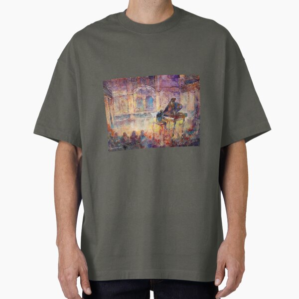 Piano Recital - Classical Pianist In Concert Oversized T-Shirt
