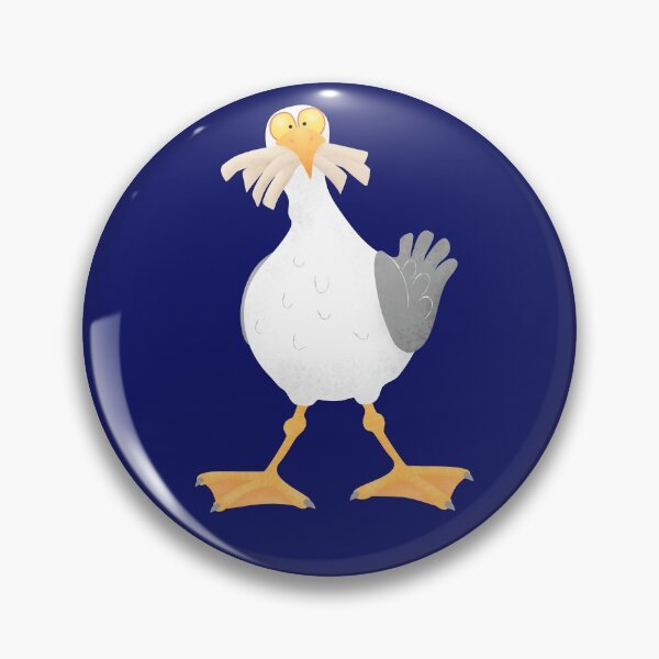 Item preview, Funny seagull with French fries cartoon  designed and sold by FrogFactory.