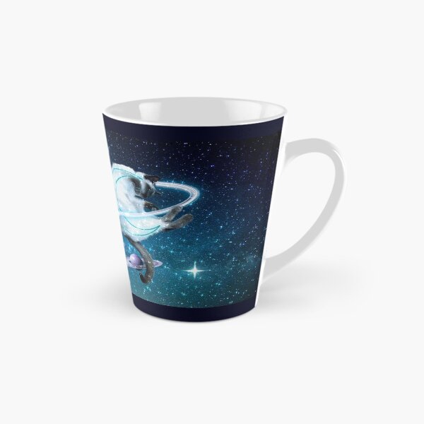 Item preview, Moon Cat Sleepy Neon Night Galaxy Milky Way Planet designed and sold by Jolly-Yosei.