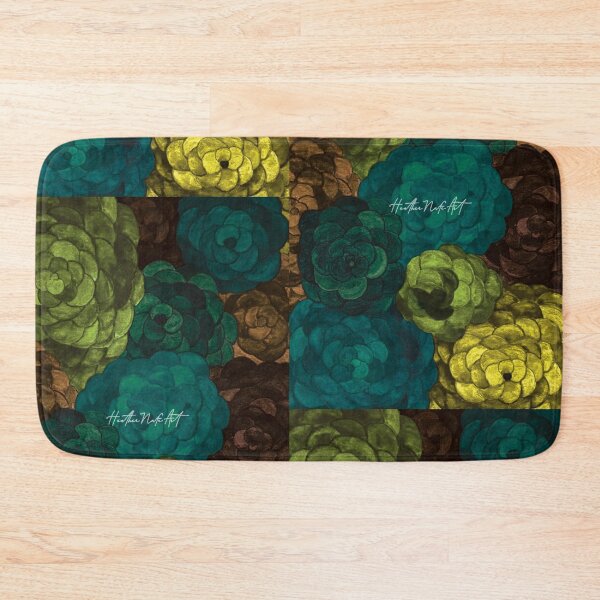 Item preview, Brown and Blue Watercolor Flowers designed and sold by HeatherNafeArt.