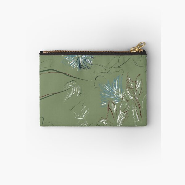 Item preview, Blue Flowers and Green Bush designed and sold by McCullenCreates.