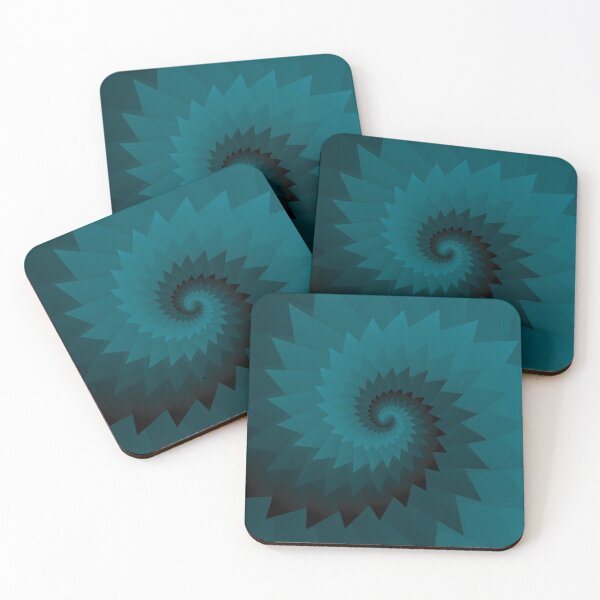Item preview, Spiral dark green pattern designed and sold by myseptember18th.