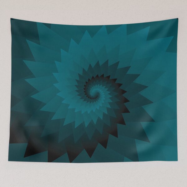 Item preview, Spiral dark green pattern designed and sold by myseptember18th.