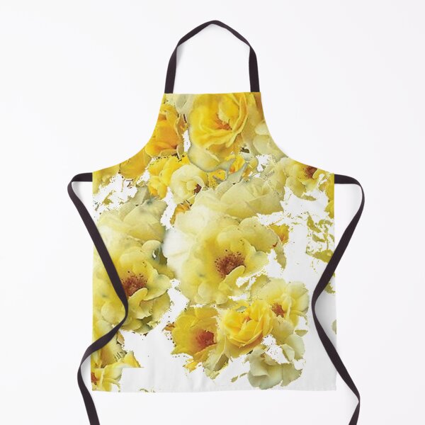 Item preview, ABSTRACTED YELLOW ROSES  GARDEN ART designed and sold by sharlesart.