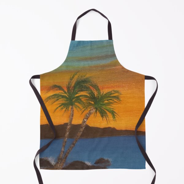Item preview, Romantic Island Vibes Sunset with Palm Trees designed and sold by Ilana Khoshsima.