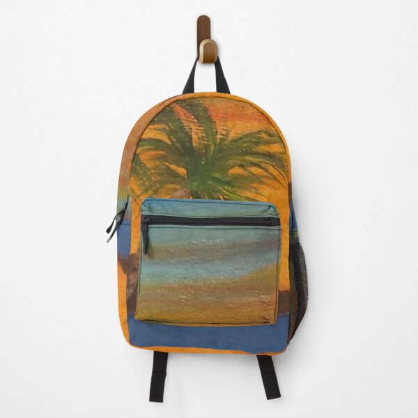 Item preview, Romantic Island Vibes Sunset with Palm Trees designed and sold by Ilana Khoshsima.
