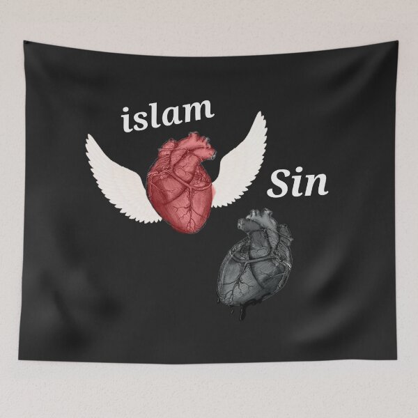Item preview, Pure heart vs sinner heart designed and sold by RealMuslamic.