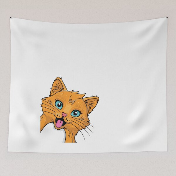 Item preview, Cute Cat Peeking designed and sold by EverythingKawai.