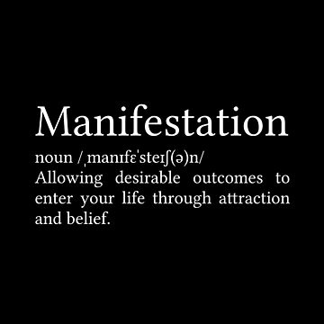 Manifestation Definition | Sticker