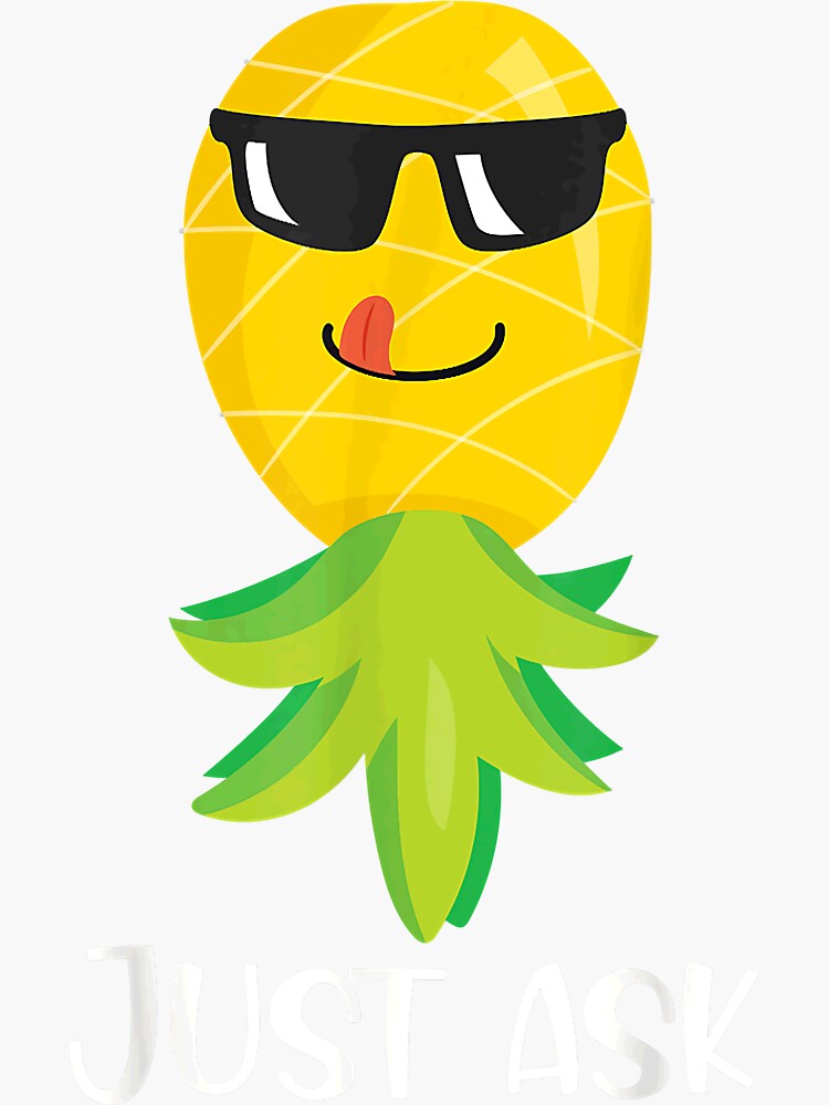 "Upside down pineapple" Sticker for Sale by ClayLeland Redbubble
