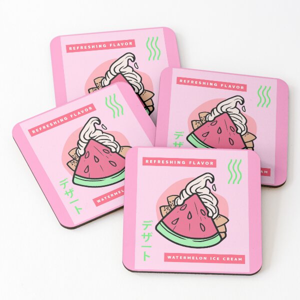 Artikelvorschau, Lustiges Retro-90er-Japanisches Kawaii-Wassermelonen-Eis mit erfrischendem Geschmack entworfen und verkauft von alancrapopod.