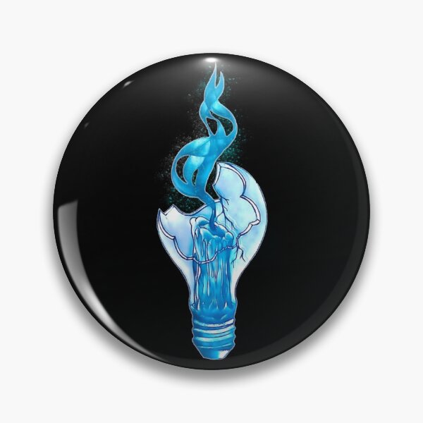 Item preview, broken candle blue in black  designed and sold by thomasdpb.