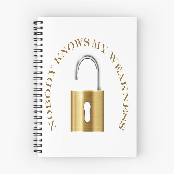 Item preview, Nobody knows my only weakness padlock designed and sold by benbear76.