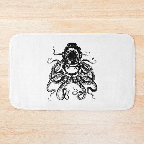 Item preview, Octopus in a diving helmet designed and sold by monsterplanet.